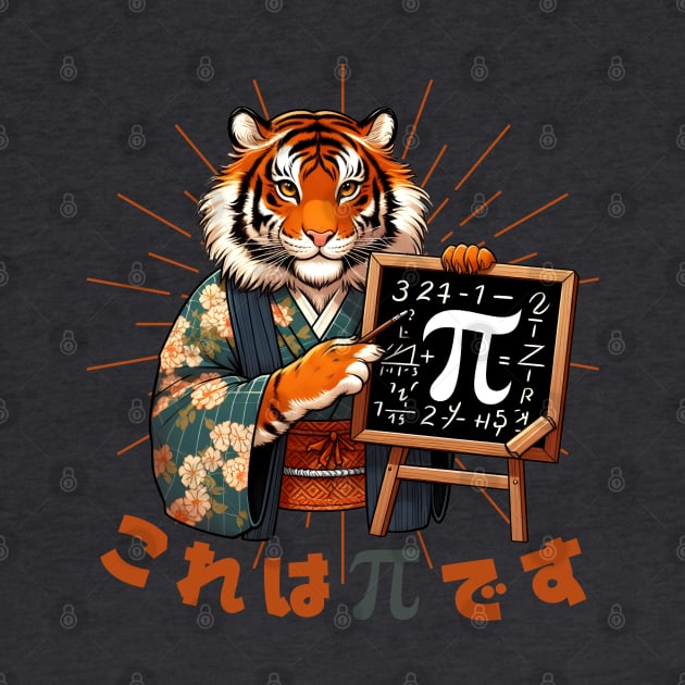 Pi day tiger by Japanese Fever